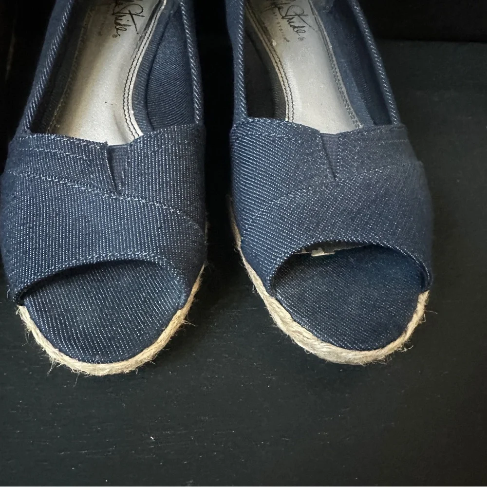 Black & Blue Espadrilles